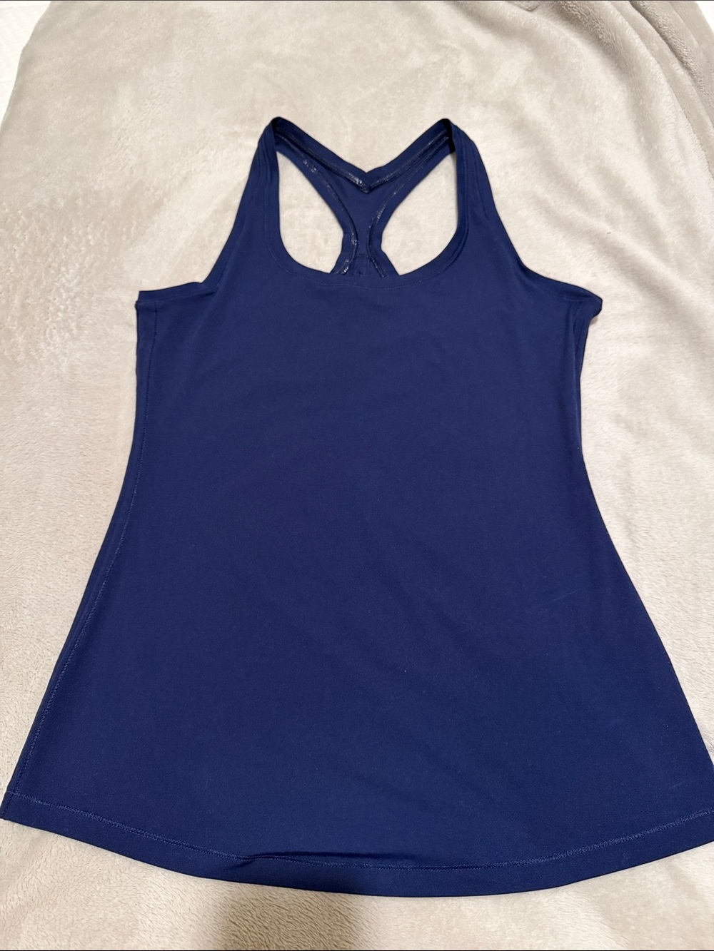 Navy Blue Racerback Performance Tank Top